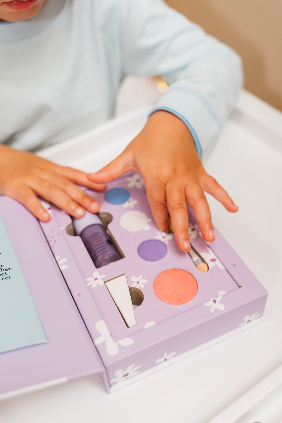 Nancy Purple Kids Play Makeup Palette & Lip Gloss Set