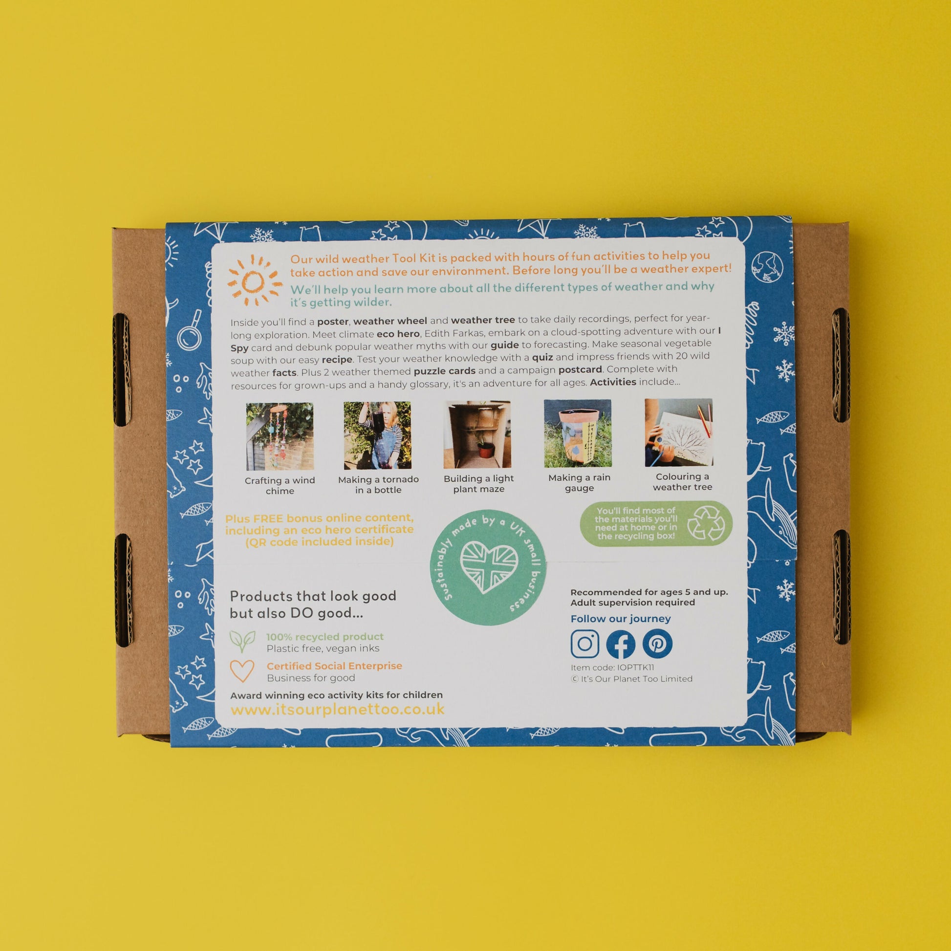 WILD WEATHER - Children’s eco activity kit (Age 5+) — Montessori wooden toy UK | KIDDYKIND