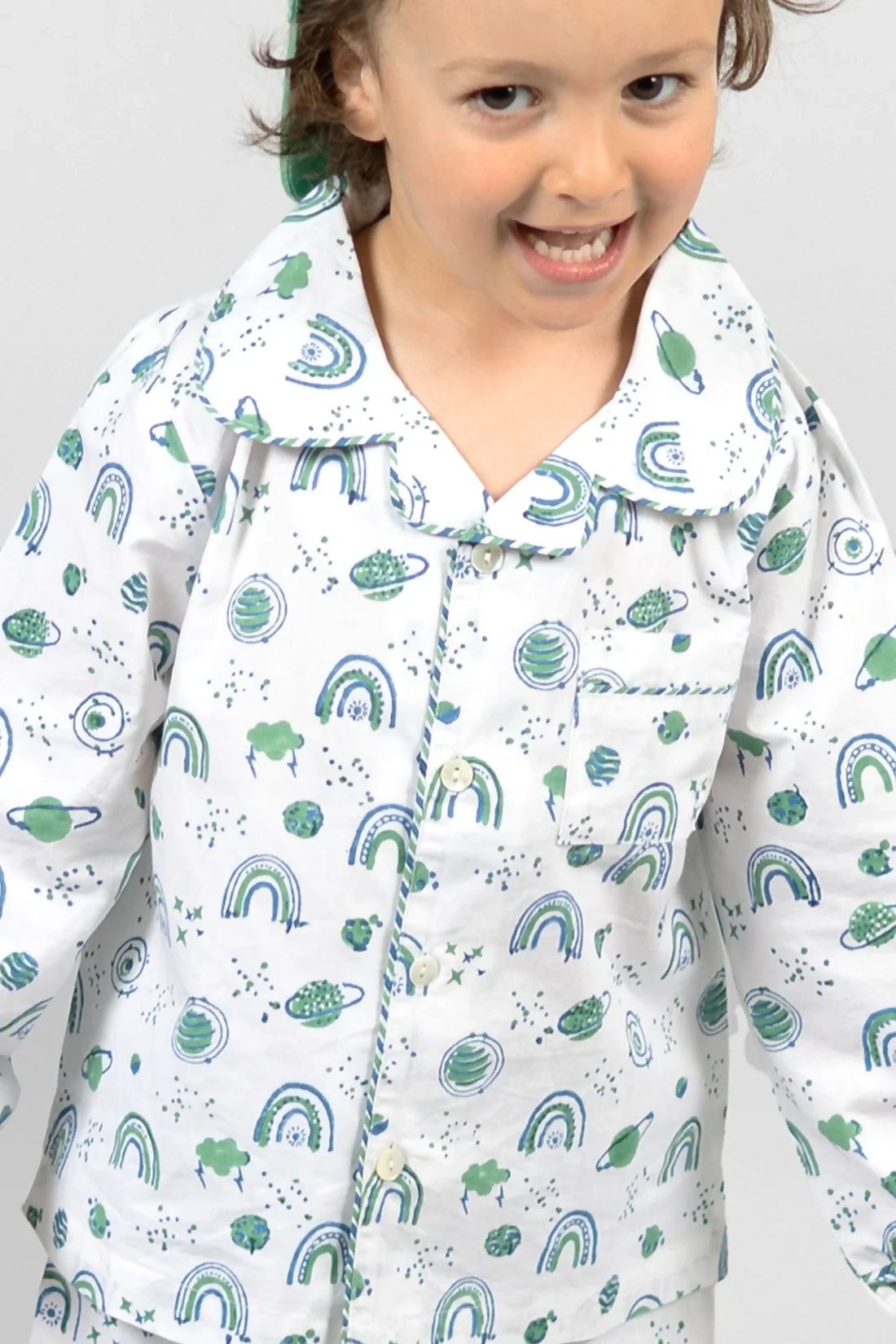 Interstellar Hide-and-Seek - Organic Cotton Kids Pyjamas