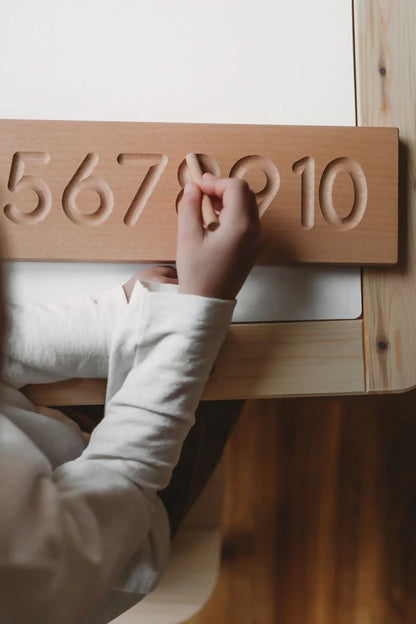 Wooden Number Tracing Board