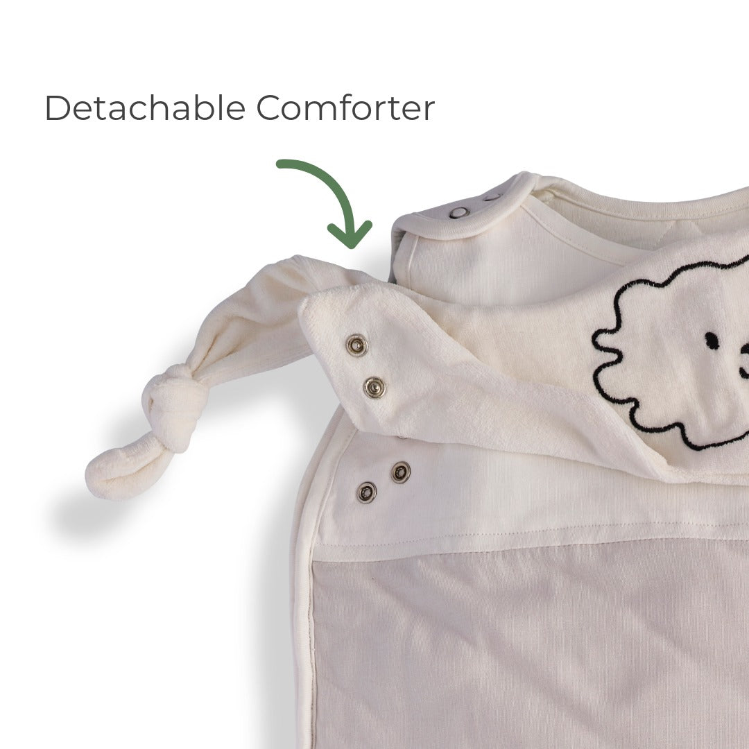 All-Season Bamboo Sleeping Bag - Dawn Grey by Pure Earth Collection, vetted by KIDDYKIND