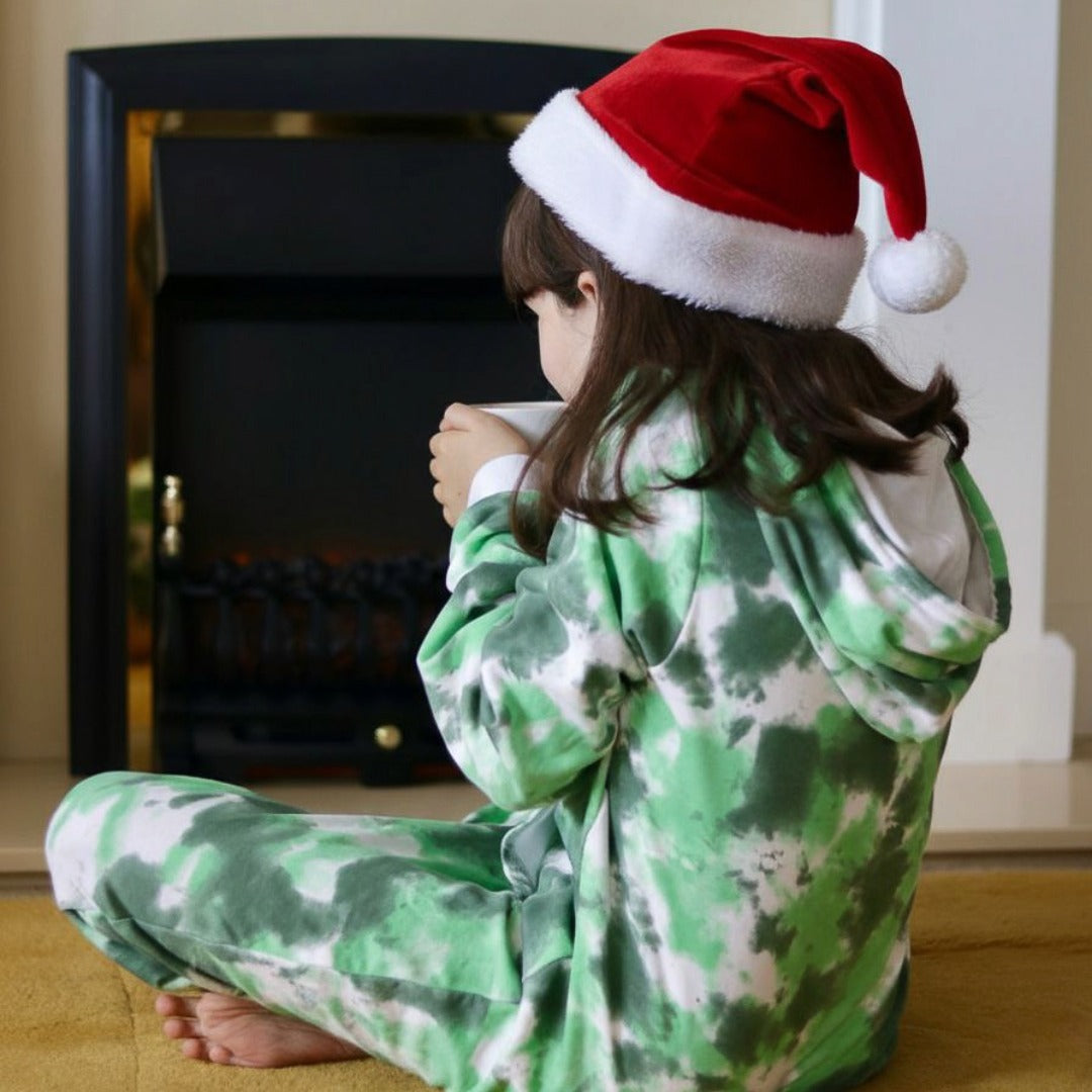 Organic Christmas Hat - Green by Pure Earth Collection, organic cotton, vetted by KIDDYKIND