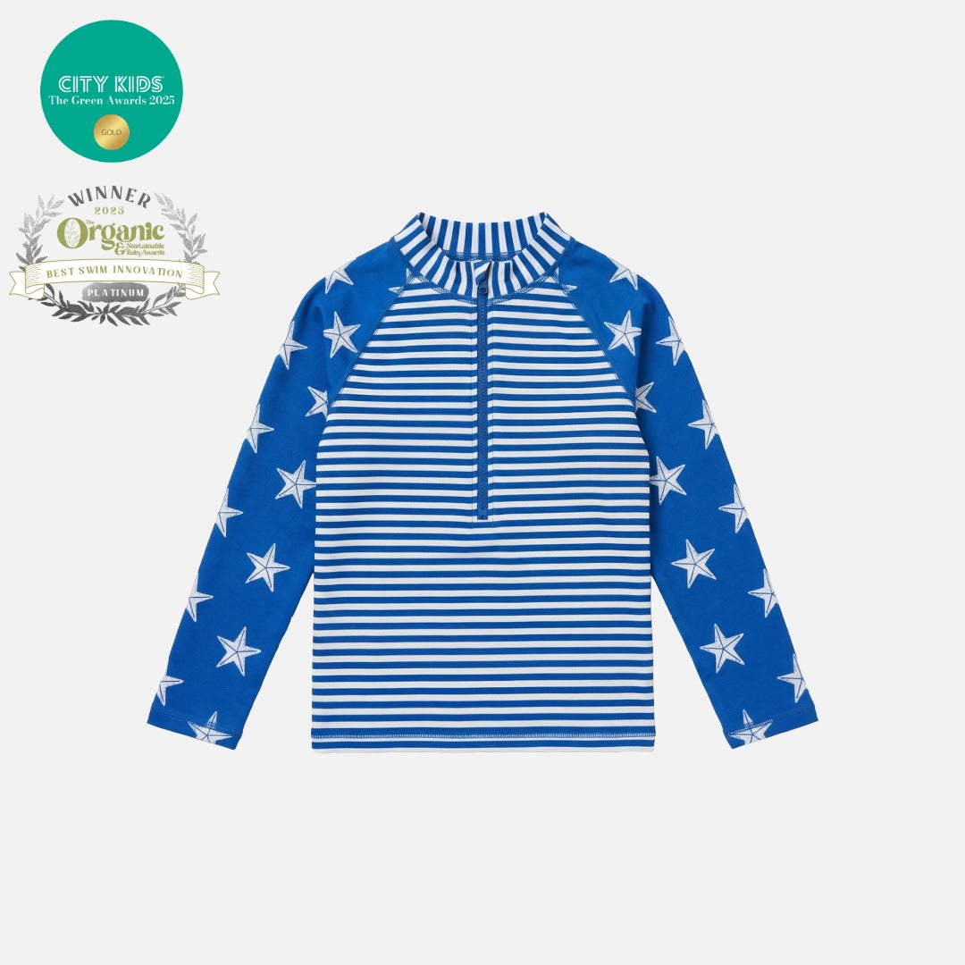 Kids' Rash Vest - Blue by Pure Earth Collection, vetted by KIDDYKIND
