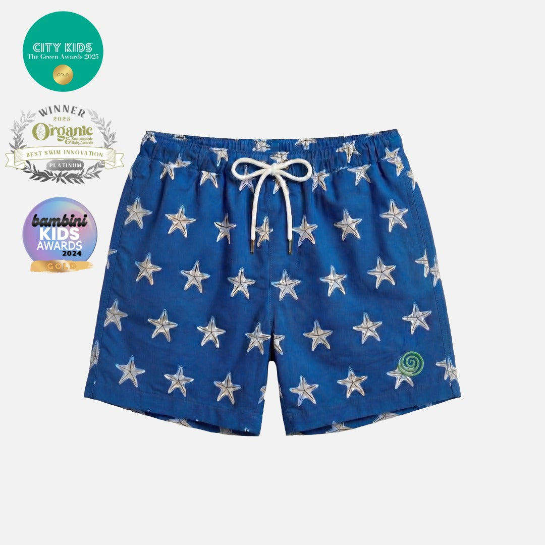 Kids' Swimming Trunks - Blue by Pure Earth Collection, vetted by KIDDYKIND