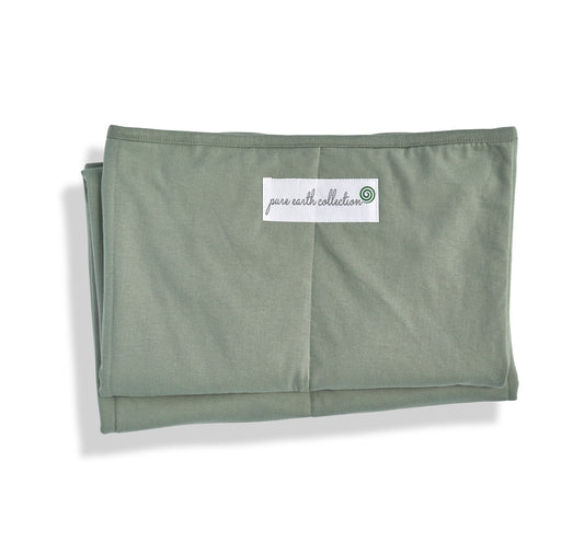 Bamboo Kids Blanket on model - organic cotton baby blanket sustainable UK | Kiddykind