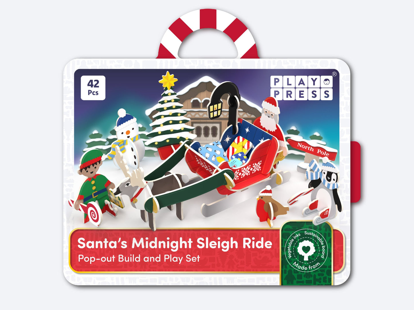 Santa's Midnight Sleigh Ride Playset