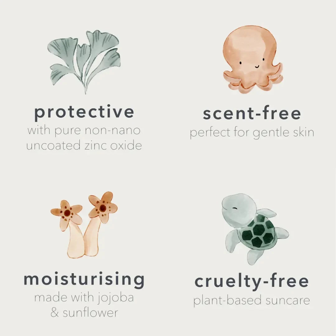 organic baby sunscreen, natural baby sunscreen, award-winning sunscreen, sunblock for babies