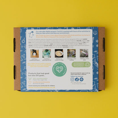 ADORABLE ADÉLIE PENGUINS - Children’s eco activity kit (Age 5+) | open-ended wooden toy for kids UK