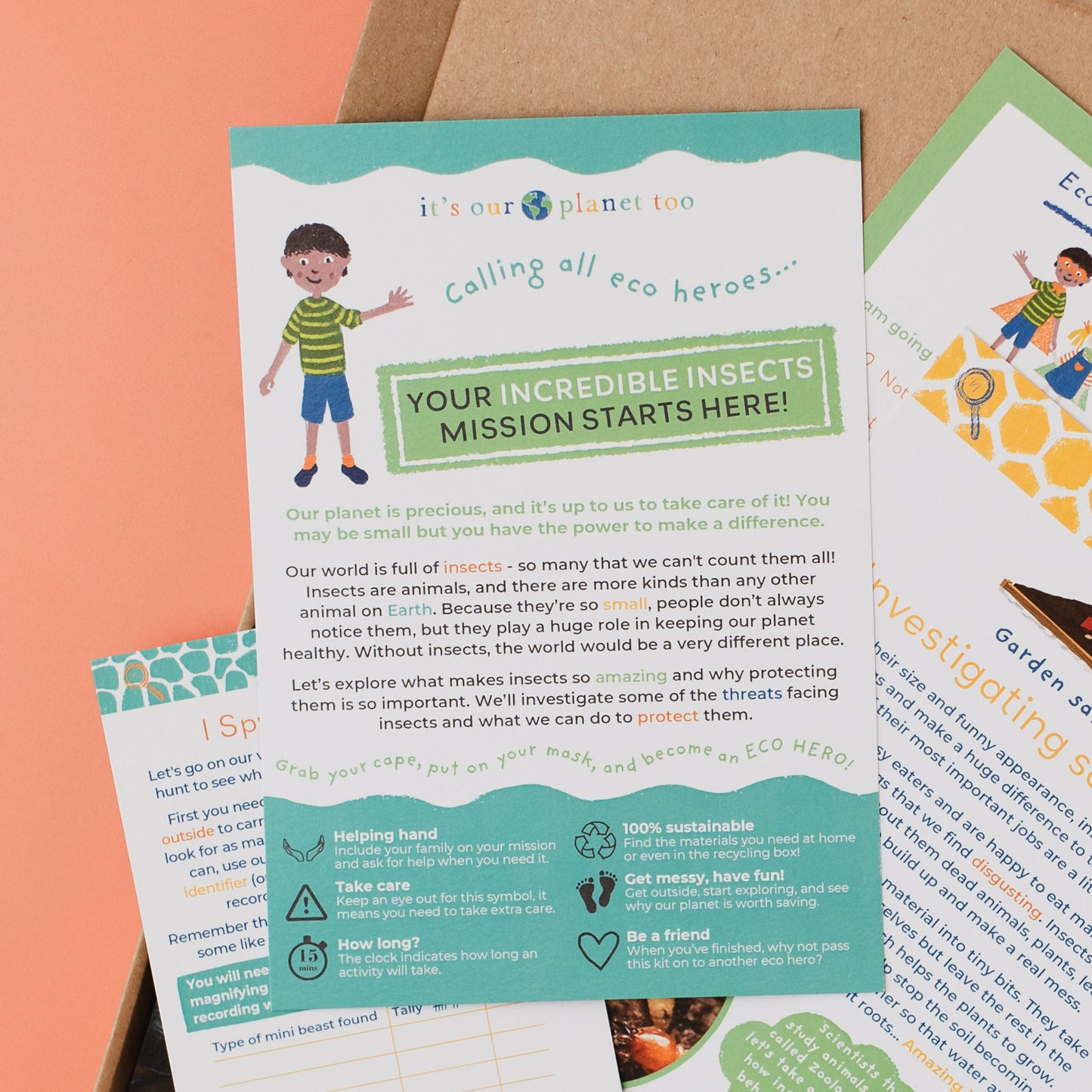 INCREDIBLE INSECTS - Children’s eco activity kit (Age 5+)