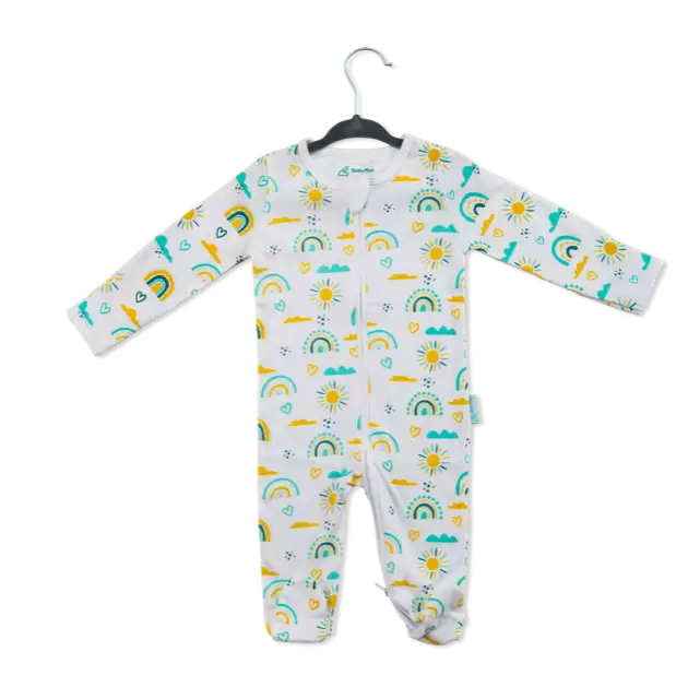 Rainbow Organic Cotton Sleepsuit