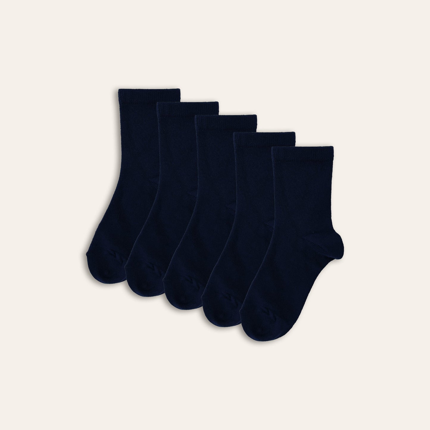 5pk Kids Bamboo Ankle Socks - Navy