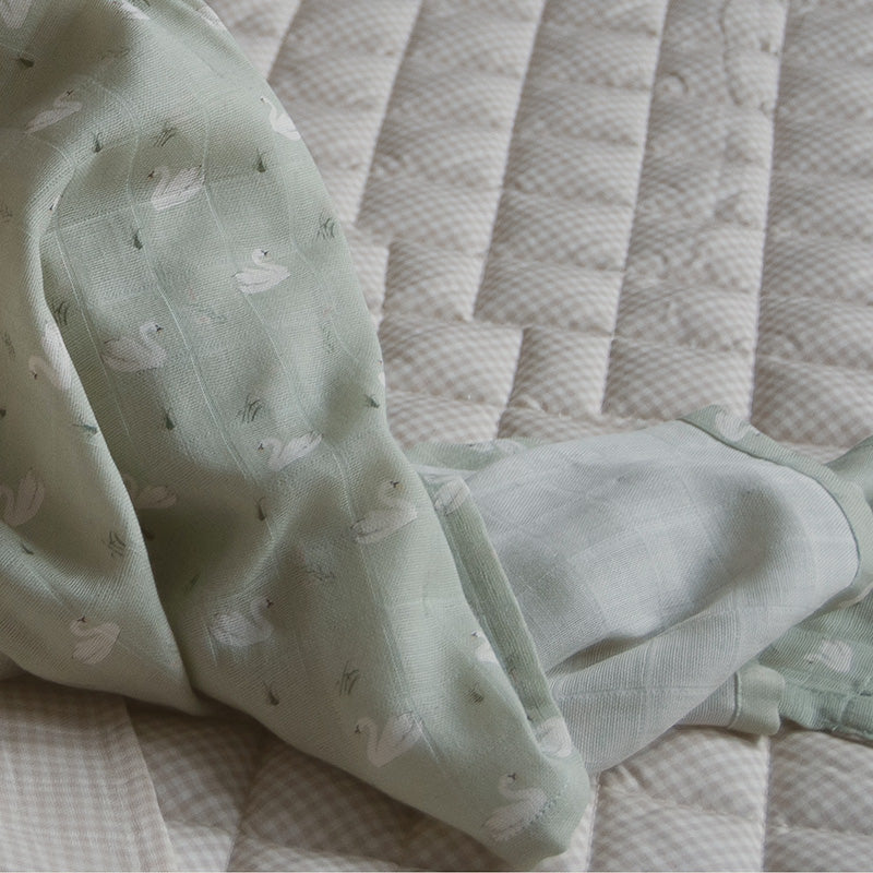 Swan Muslin Swaddle