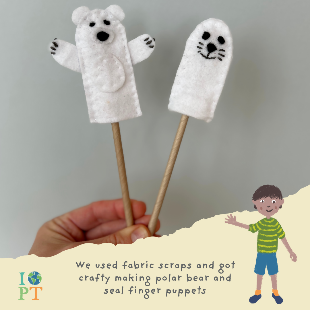 PROWLING POLAR BEARS - Children’s eco activity kit (Age 5+) | open-ended wooden toy for kids UK