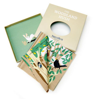 Sustainable Montessori toy: The Woodland Hush Rag Book | KIDDYKIND