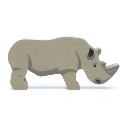 Safari Animal - Rhinoceros | open-ended wooden toy for kids UK