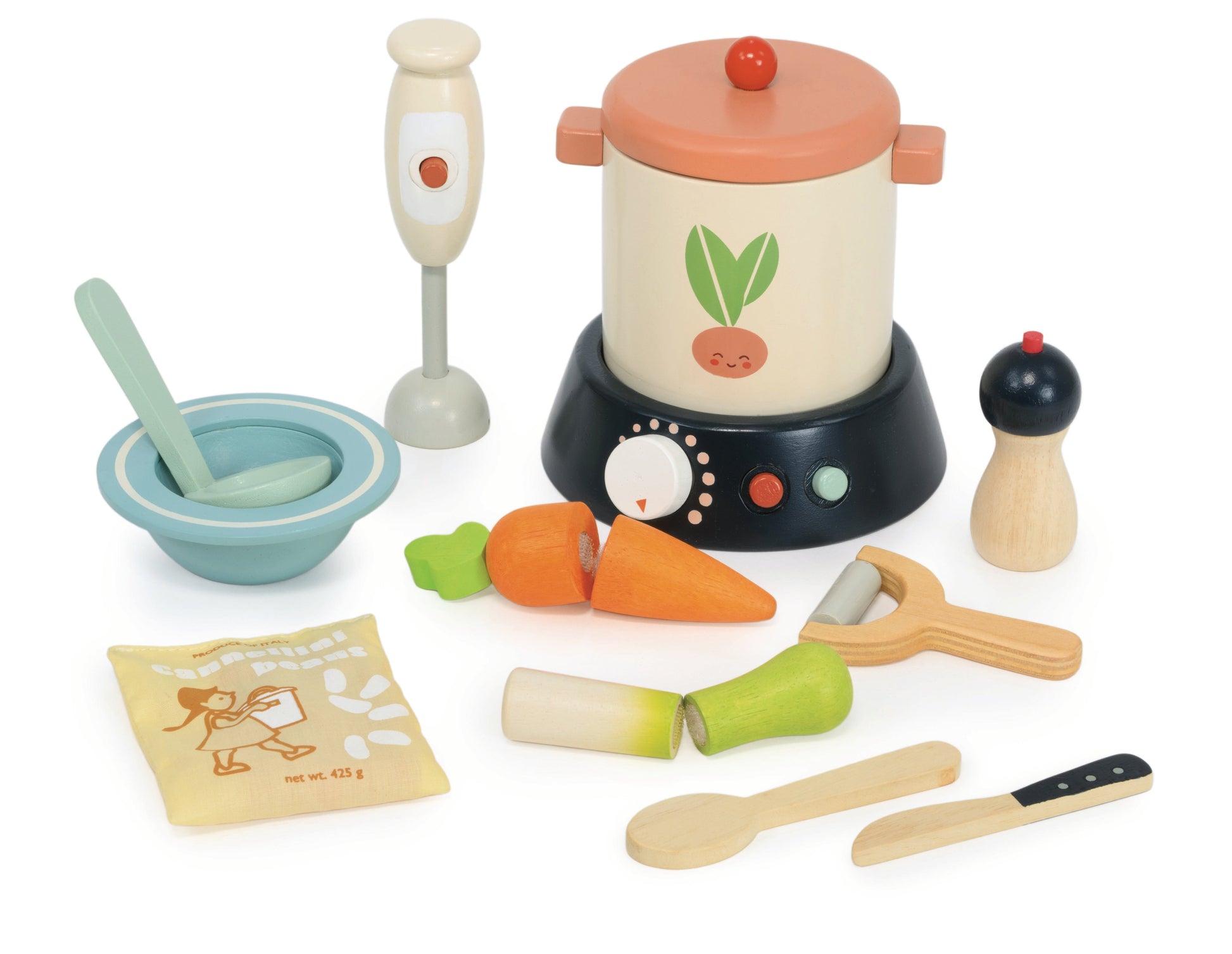 Stir and Serve Soup Set — Montessori wooden toy UK | KIDDYKIND