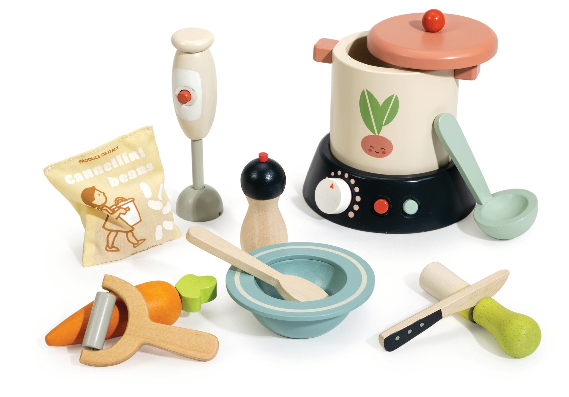 Stir and Serve Soup Set — Montessori wooden toy UK | KIDDYKIND