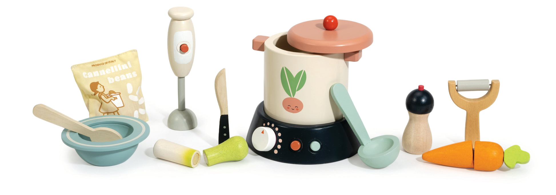 Stir and Serve Soup Set — Montessori wooden toy UK | KIDDYKIND