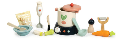 Stir and Serve Soup Set — Montessori wooden toy UK | KIDDYKIND