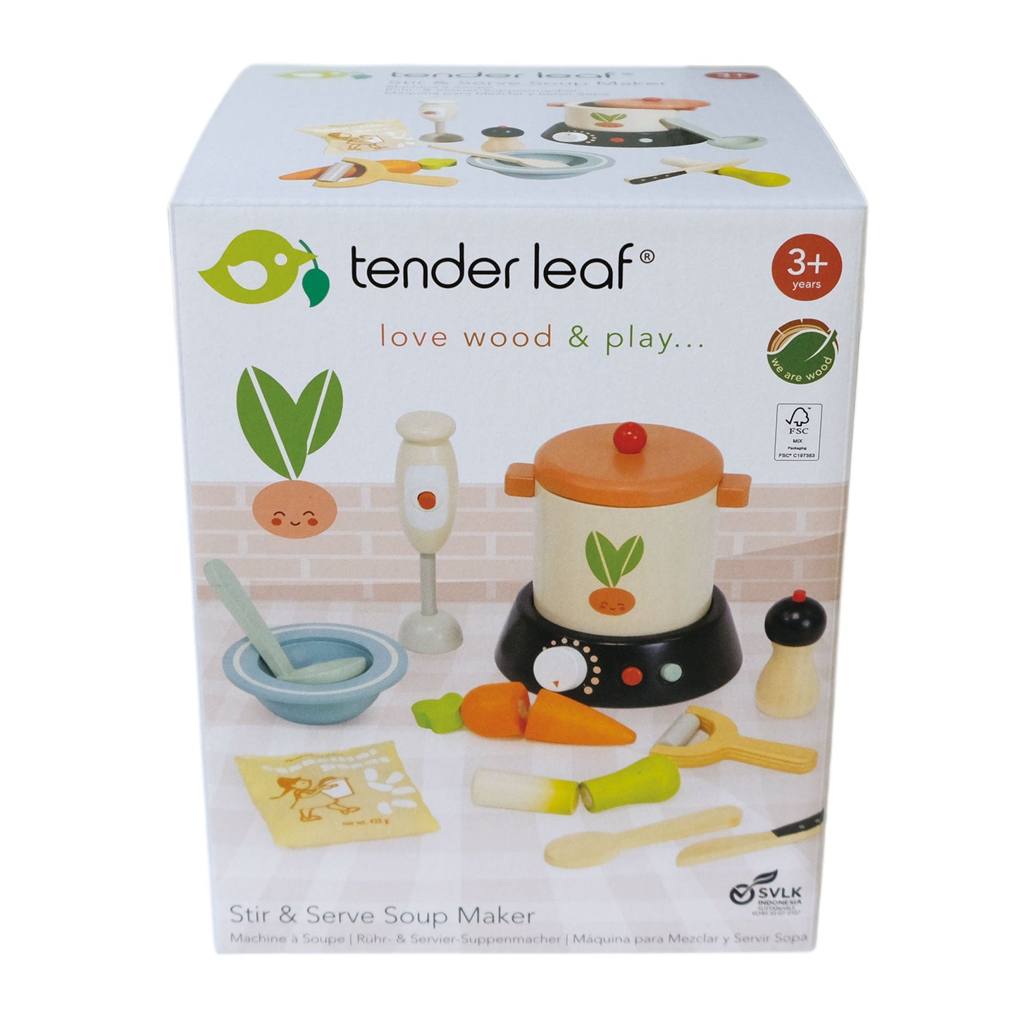 Stir and Serve Soup Set — Montessori wooden toy UK | KIDDYKIND