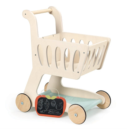 Shopping Bundle (Grocery Set, Shopping Cart) | open-ended wooden toy for kids UK