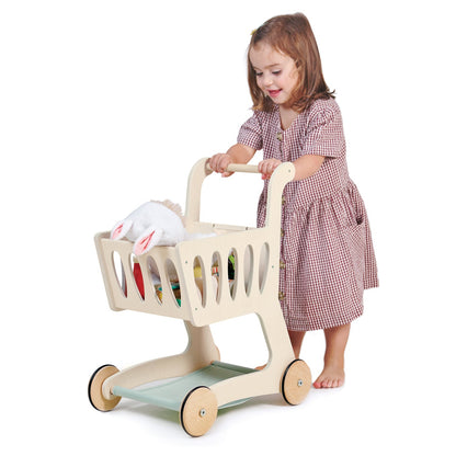 Shopping Bundle (Grocery Set, Shopping Cart) | open-ended wooden toy for kids UK