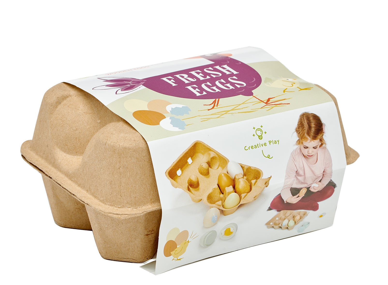 Wooden Eggs | open-ended wooden toy for kids UK