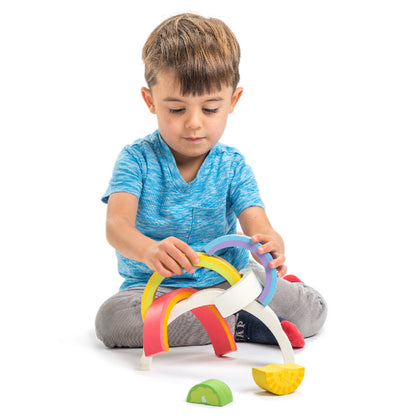 Rainbow Tunnel — Montessori wooden toy UK | KIDDYKIND