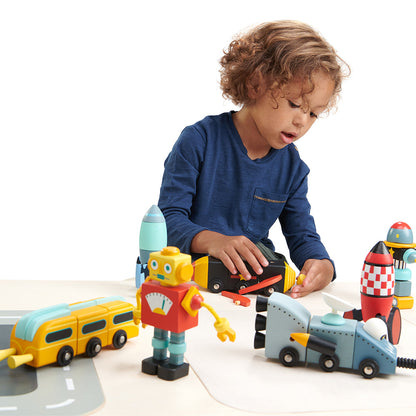 Sustainable Montessori toy: Space Race | KIDDYKIND