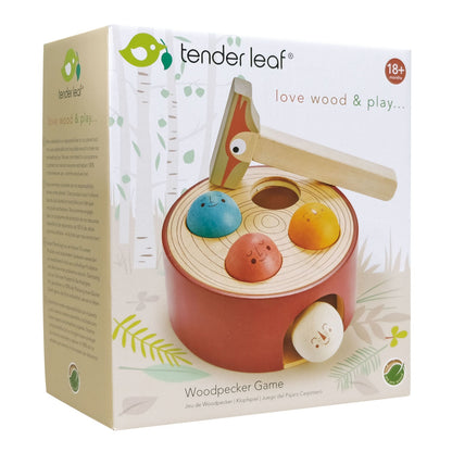 Woodpecker Game | natural wooden toy for toddlers UK