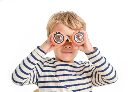 Safari Binoculars | open-ended wooden toy for kids UK