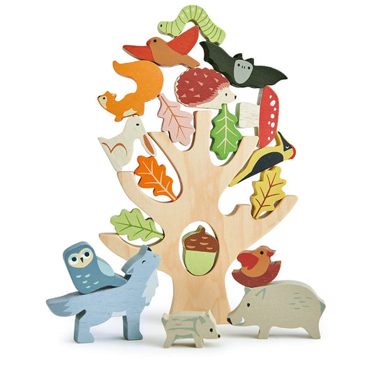 Stacking Forest | natural wooden toy for toddlers UK
