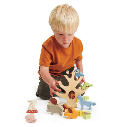 Stacking Forest | natural wooden toy for toddlers UK