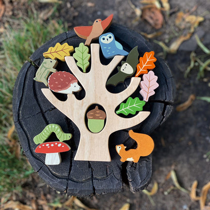 Stacking Forest | natural wooden toy for toddlers UK