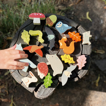 Stacking Forest | natural wooden toy for toddlers UK