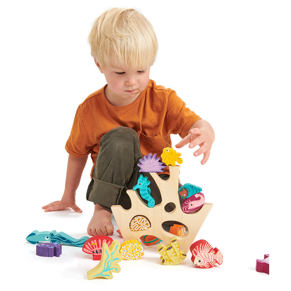 Sustainable Montessori toy: Stacking Coral Reef | KIDDYKIND