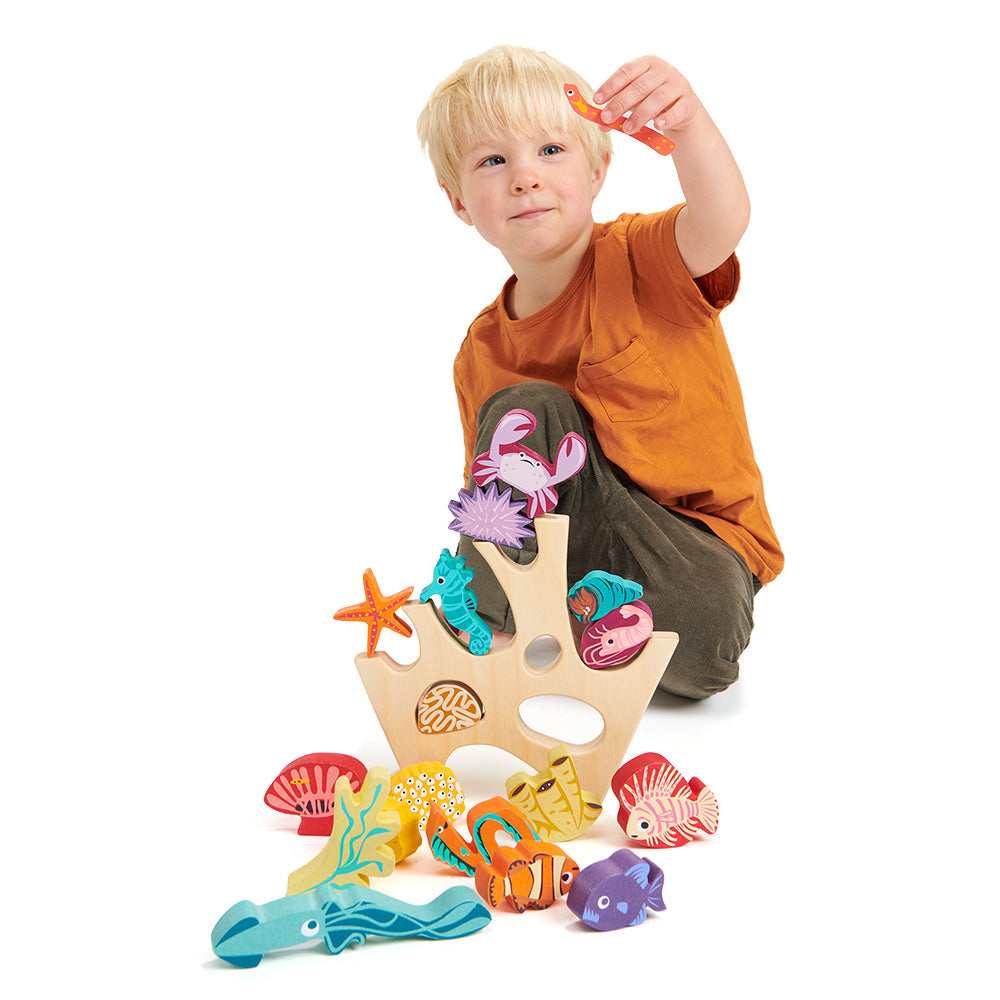 Sustainable Montessori toy: Stacking Coral Reef | KIDDYKIND