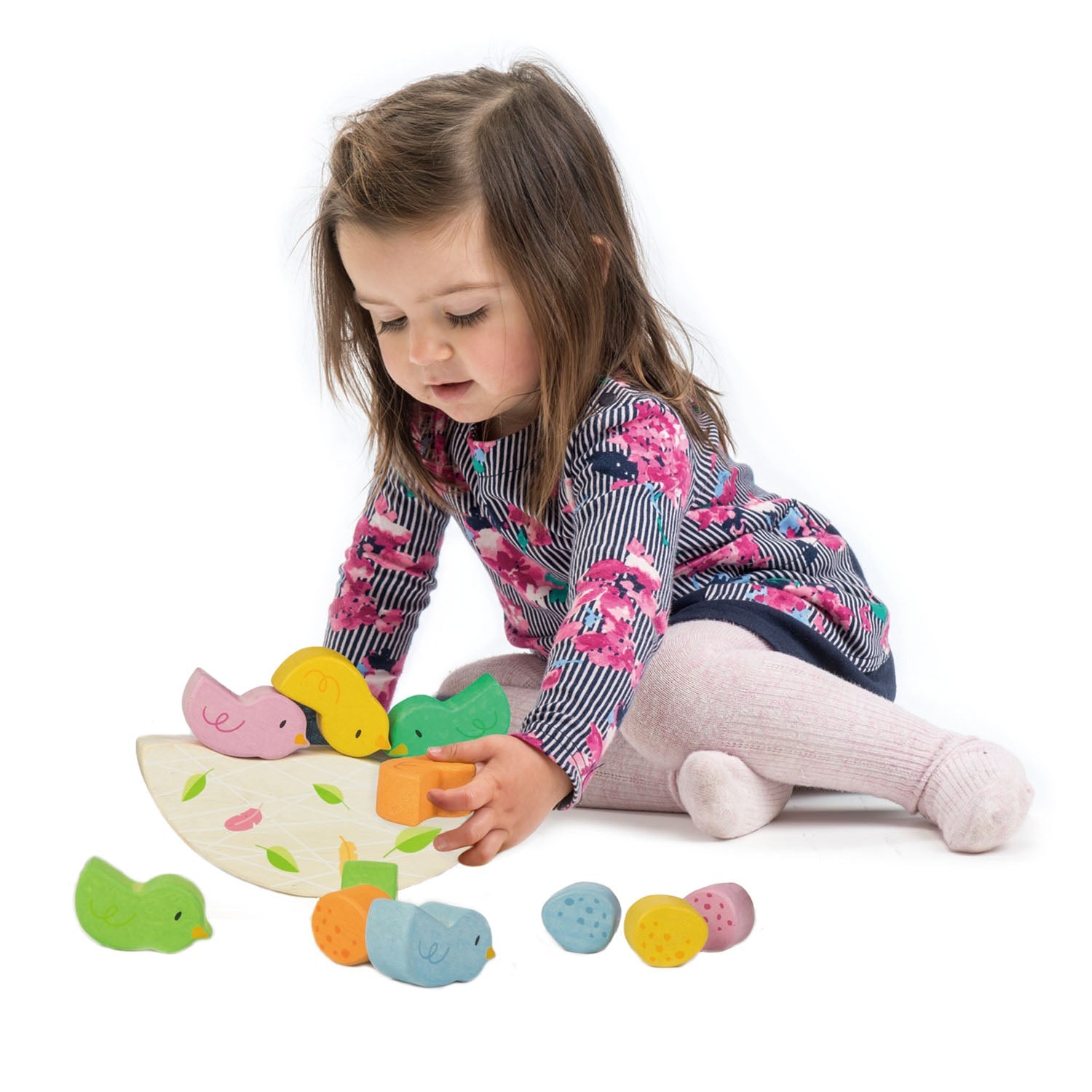 Rocking Baby Birds | natural wooden toy for toddlers UK