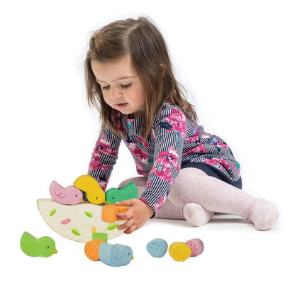 Rocking Baby Birds | natural wooden toy for toddlers UK
