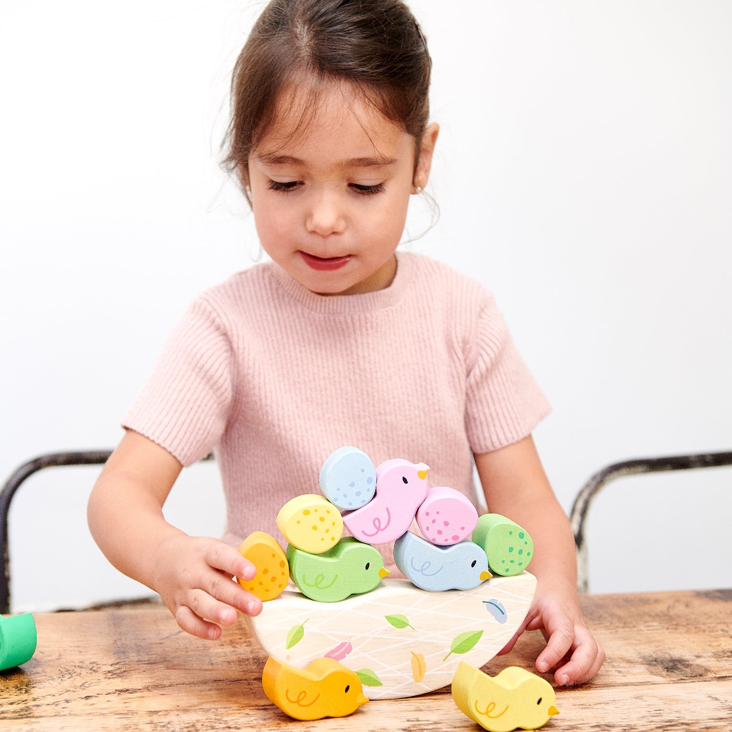 Rocking Baby Birds | natural wooden toy for toddlers UK