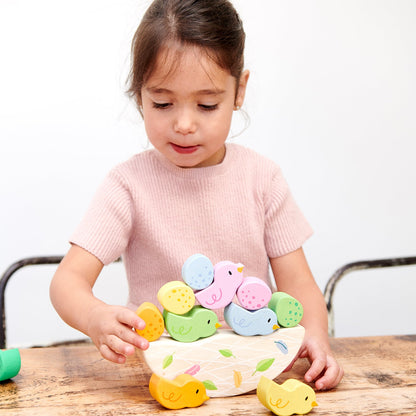 Rocking Baby Birds | natural wooden toy for toddlers UK