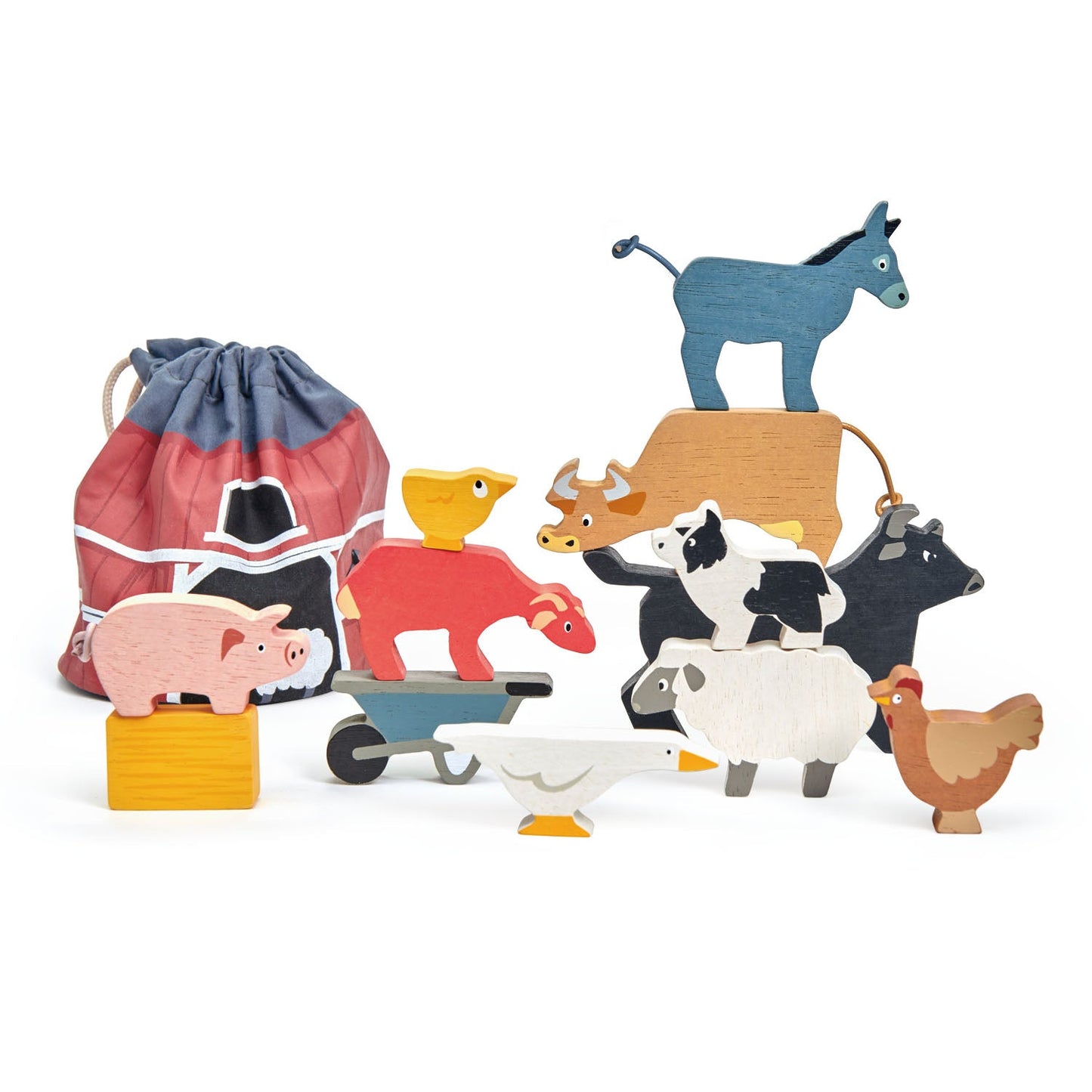 Farmyard Stacker & Farmyard Rag Book Bundle