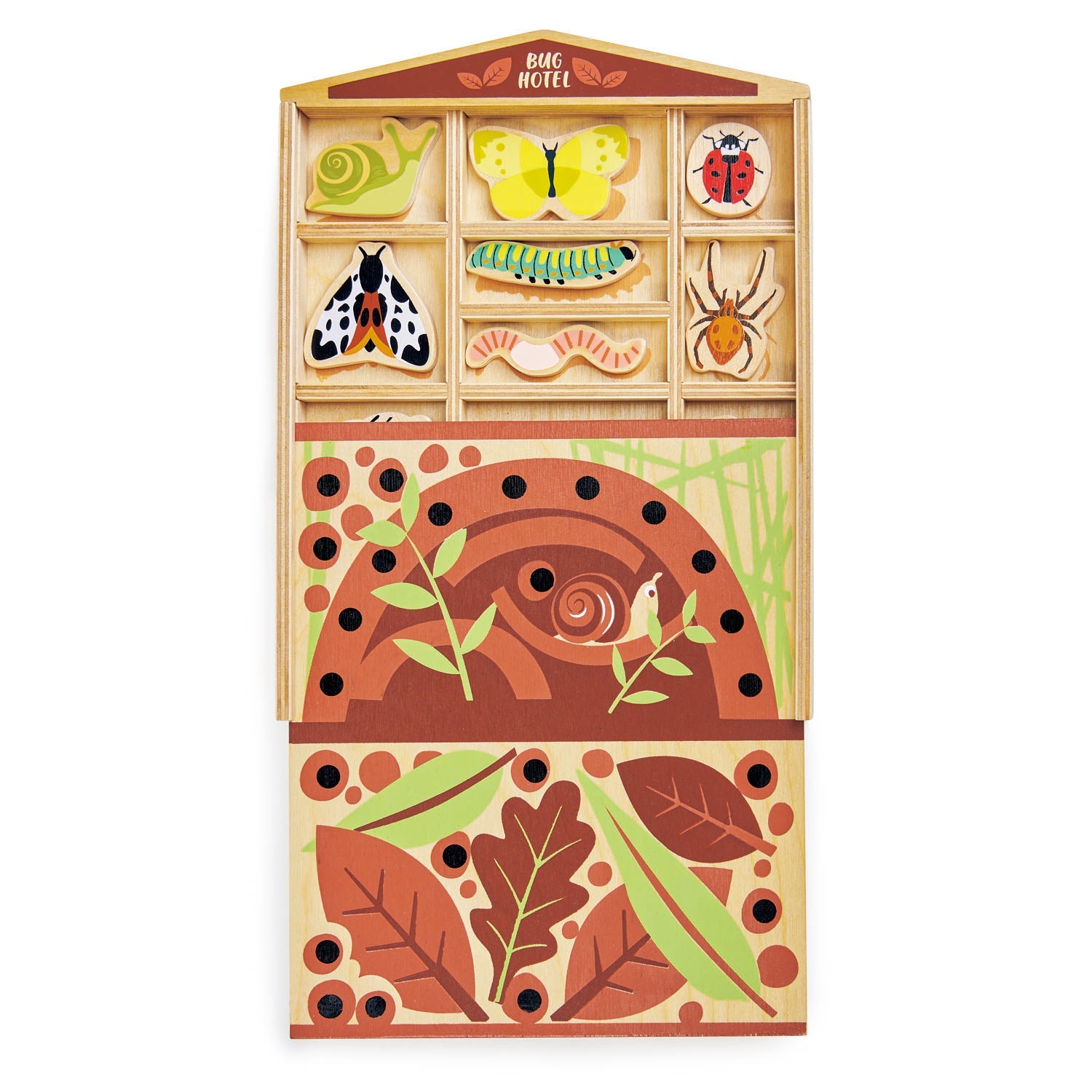 The Bug Hotel | natural wooden toy for toddlers UK