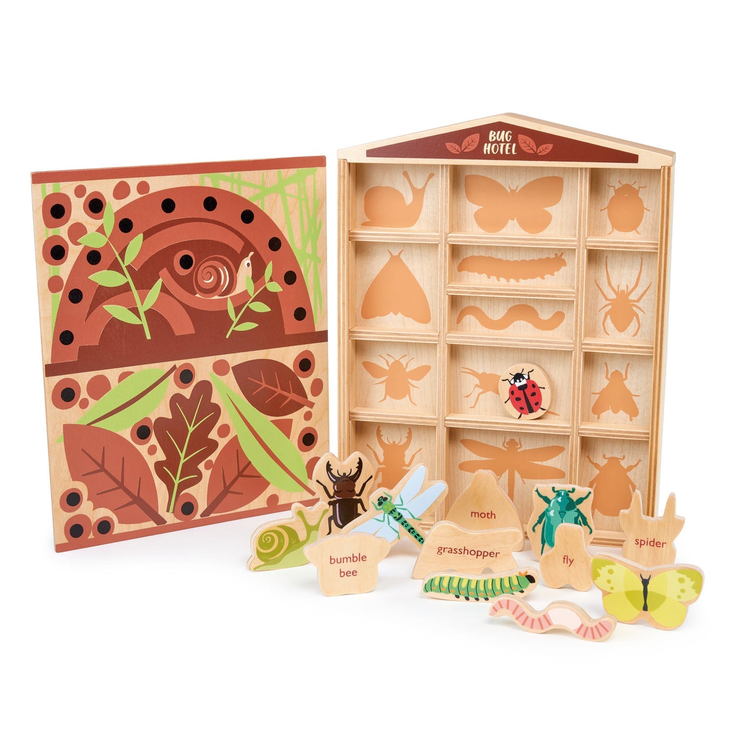 The Bug Hotel | natural wooden toy for toddlers UK