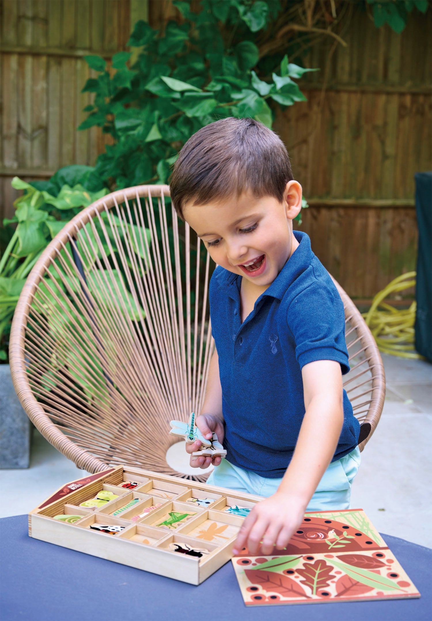 The Bug Hotel | natural wooden toy for toddlers UK