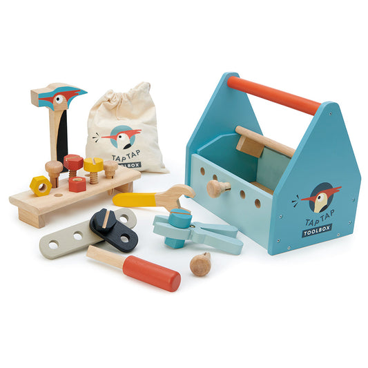 Sustainable Montessori toy: Tap Tap Tool Box | KIDDYKIND