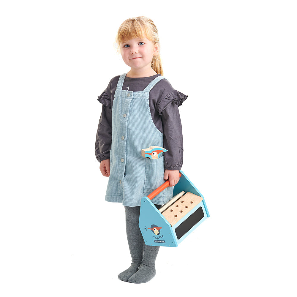 Sustainable Montessori toy: Tap Tap Tool Box | KIDDYKIND