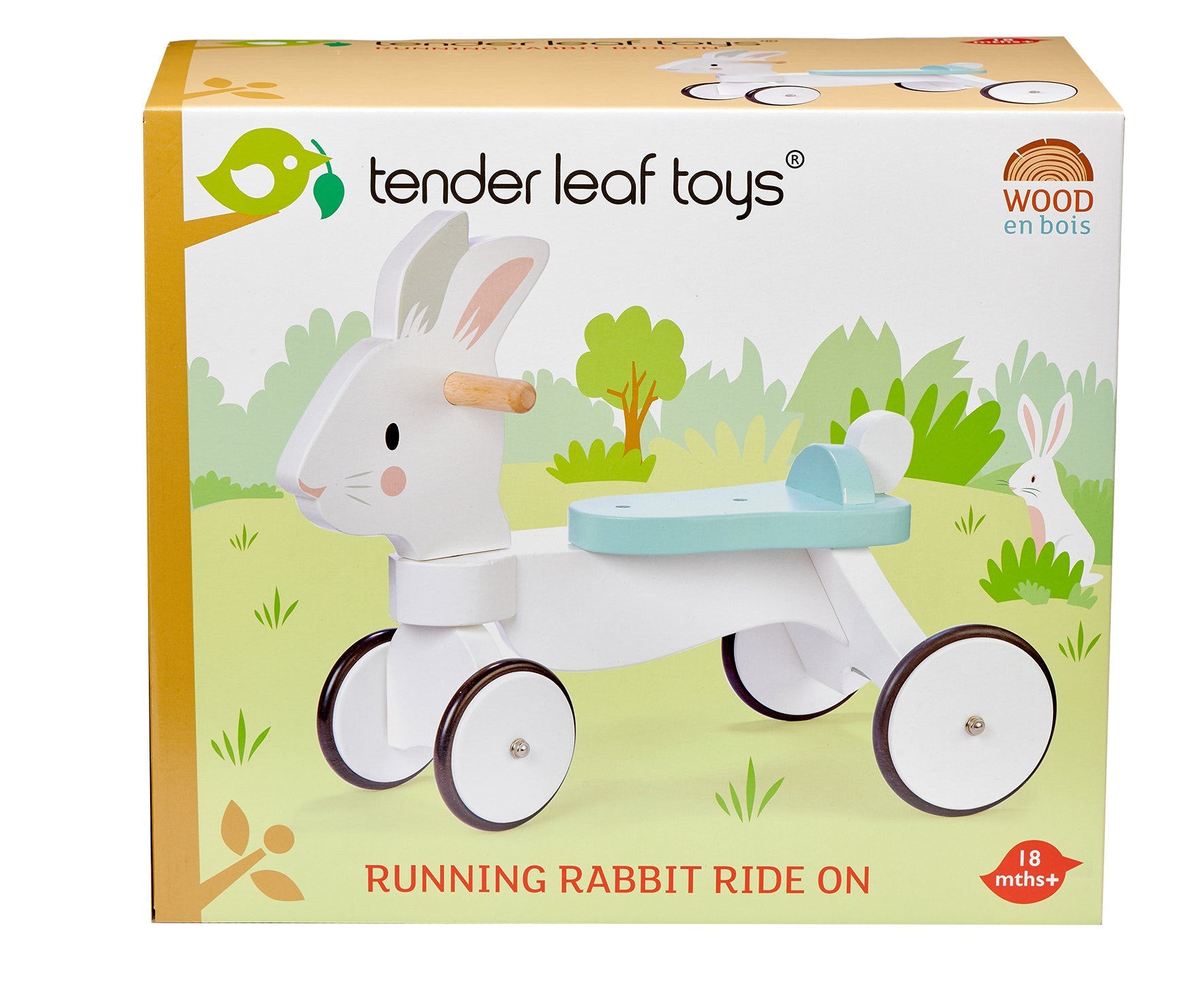 Running Rabbit Ride On | open-ended wooden toy for kids UK