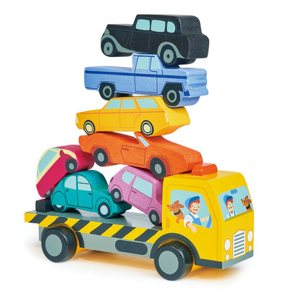 Sustainable Montessori toy: Stacking Cars | KIDDYKIND