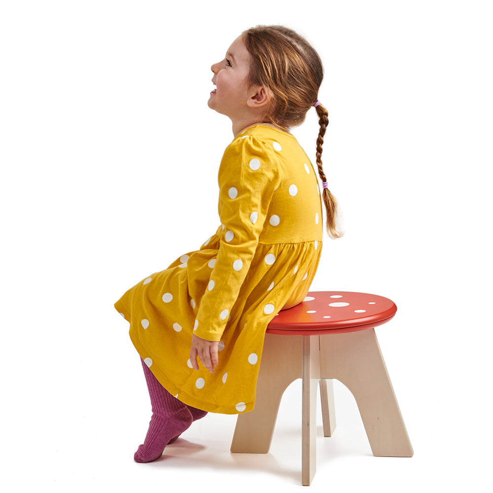 Toadstool by ThreadBeardesign, natural wood, vetted by KIDDYKIND